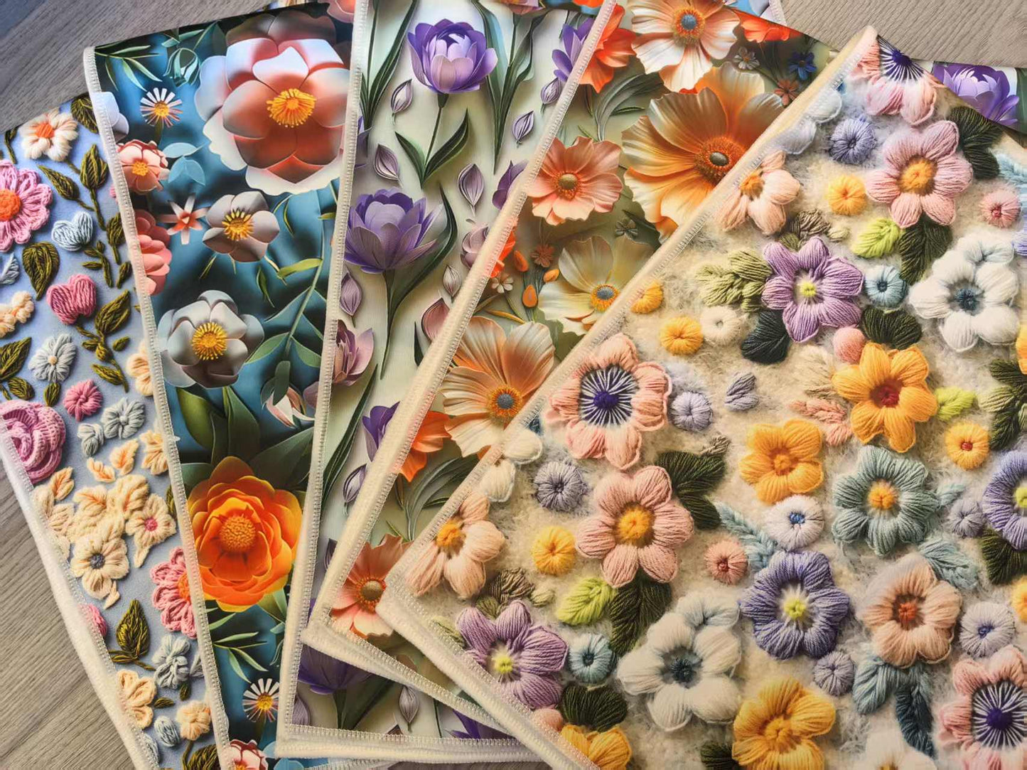 5D printed Plain fabric composite coral fleece