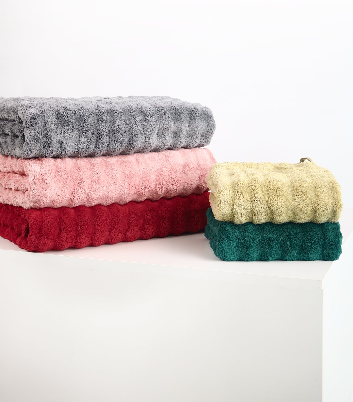 Bubble fleece bathtowel