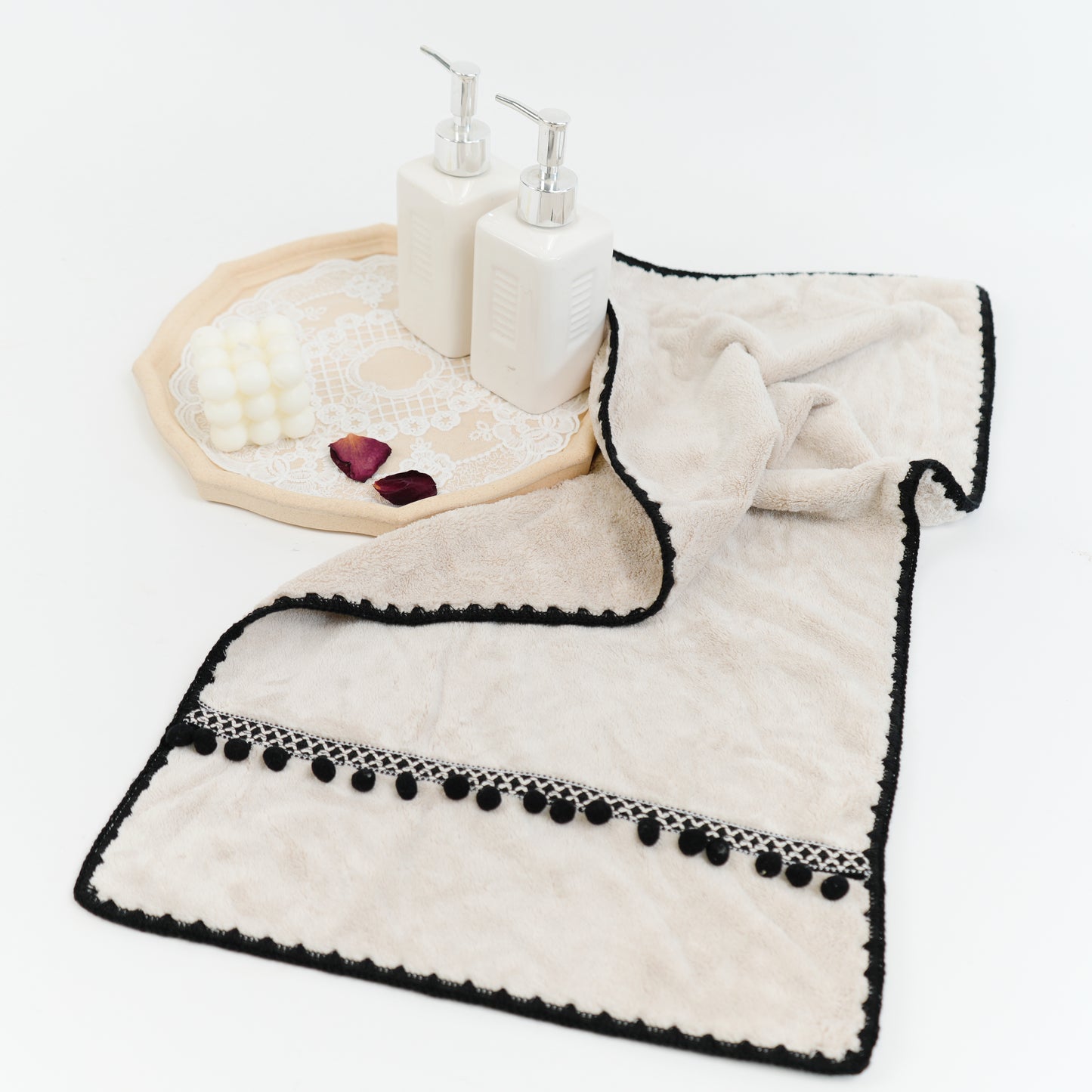 Cotton-like coral velvet towel -bell