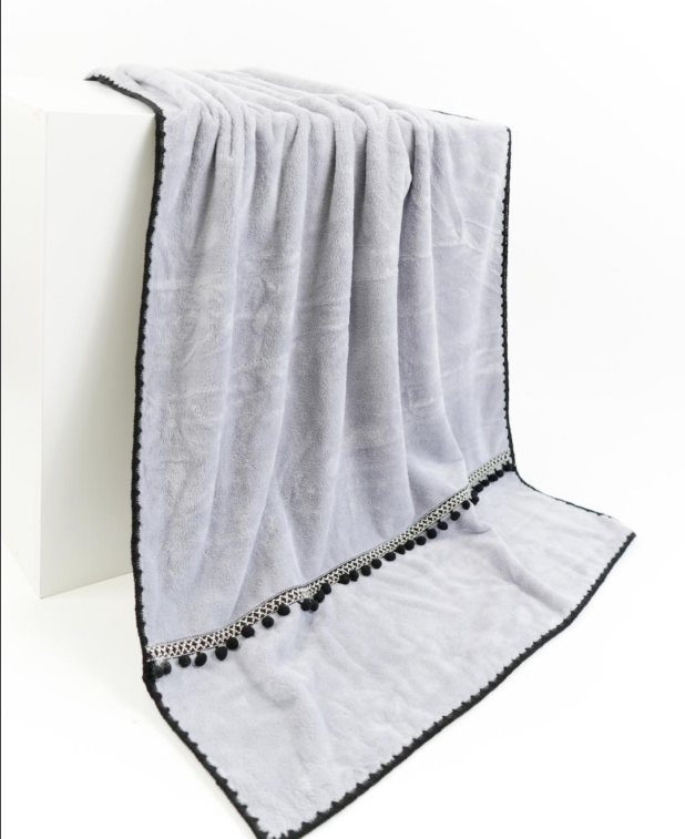 Cotton-like coral velvet bathtowel -bell