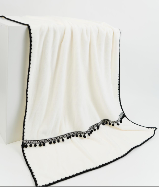 Cotton-like coral velvet bathtowel -bell