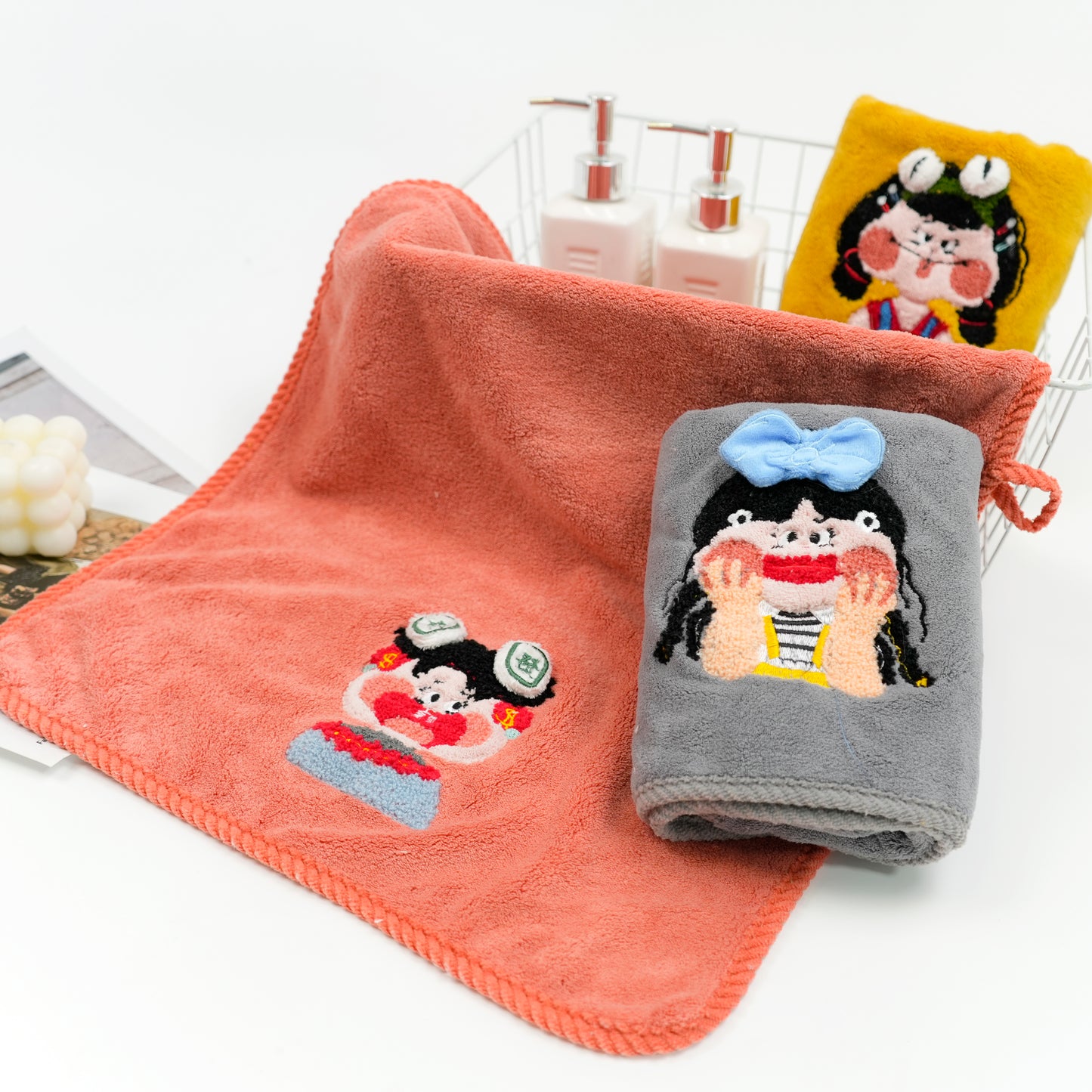Cute girl towel