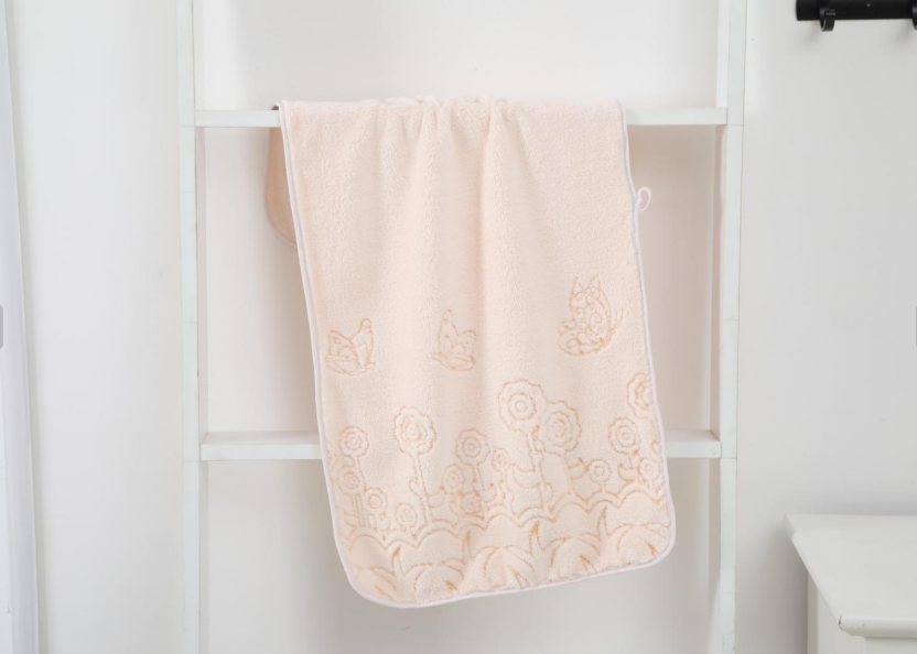Hollowed-out in spring towel