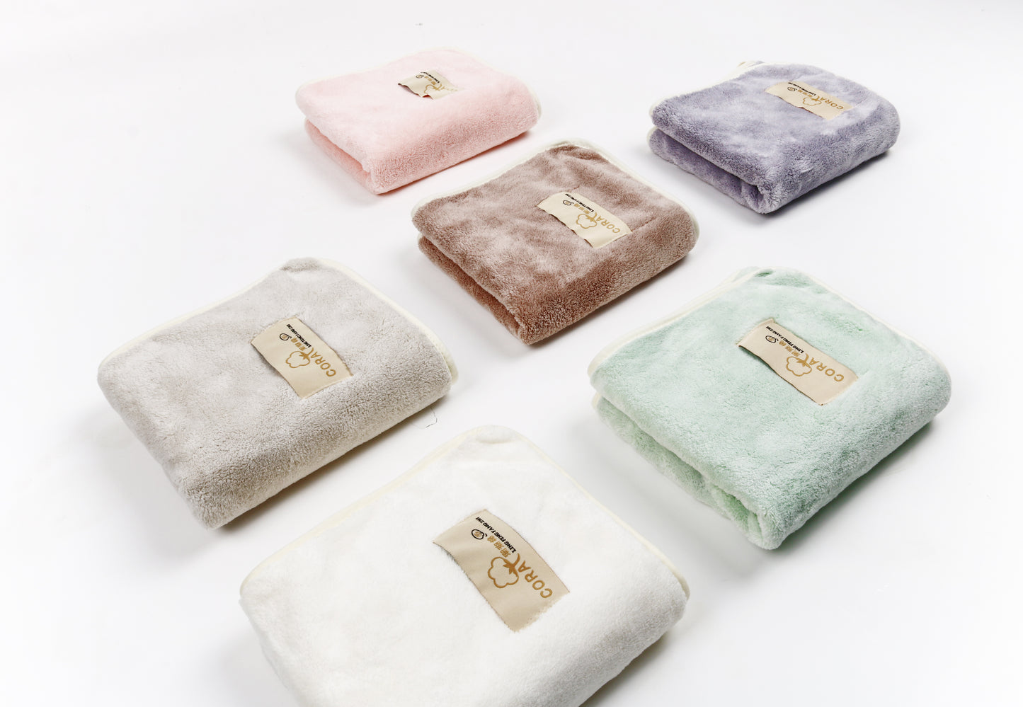 Cotton-like coral velvet towel