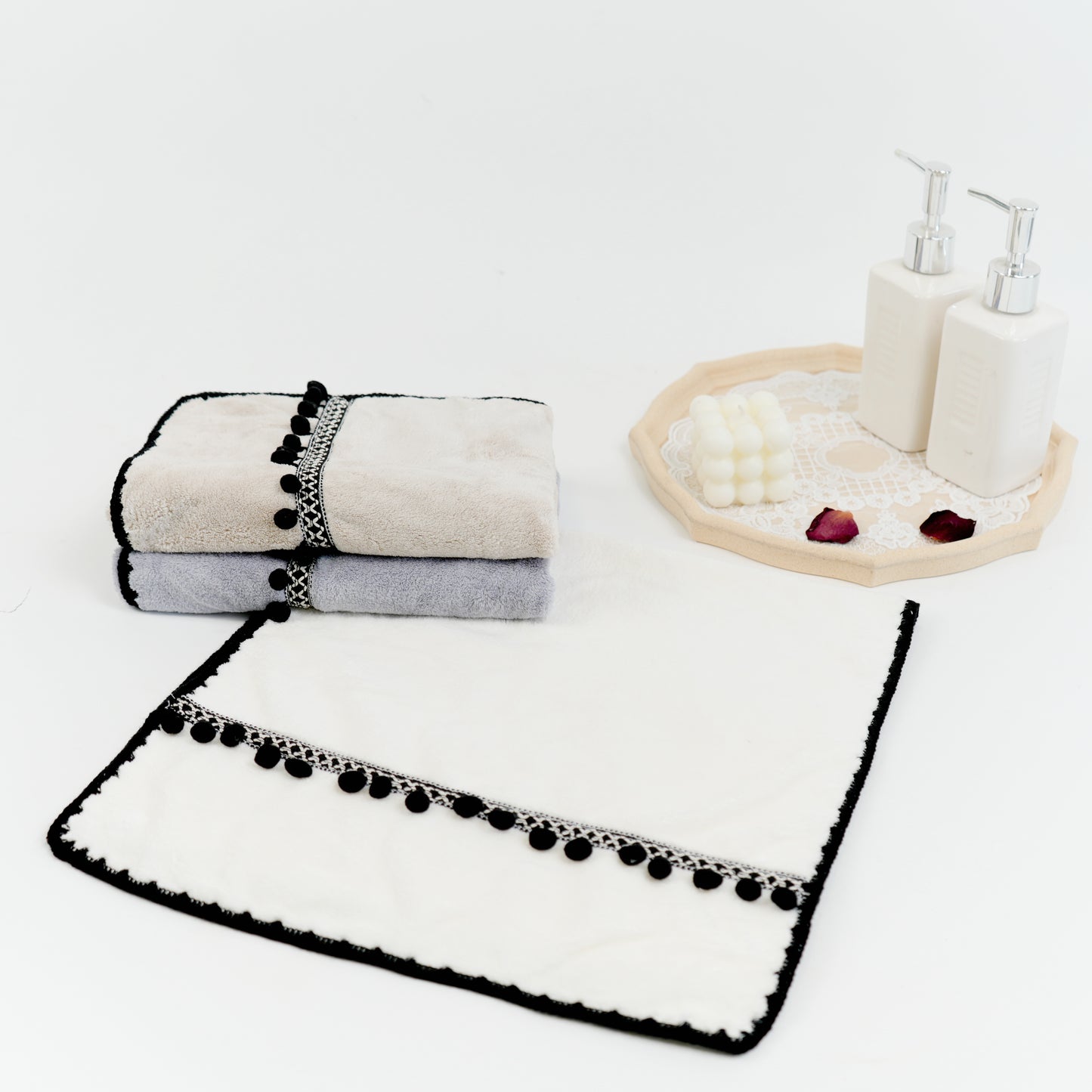 Cotton-like coral velvet towel -bell