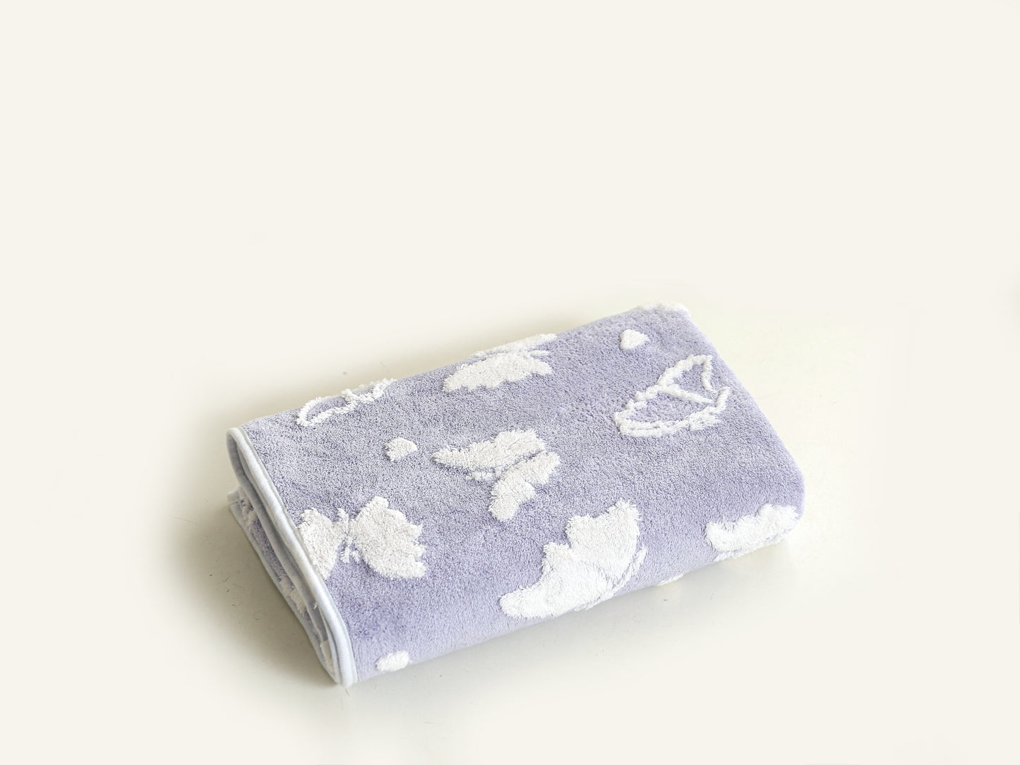 Jacquard with high and low hair towel—butterfly