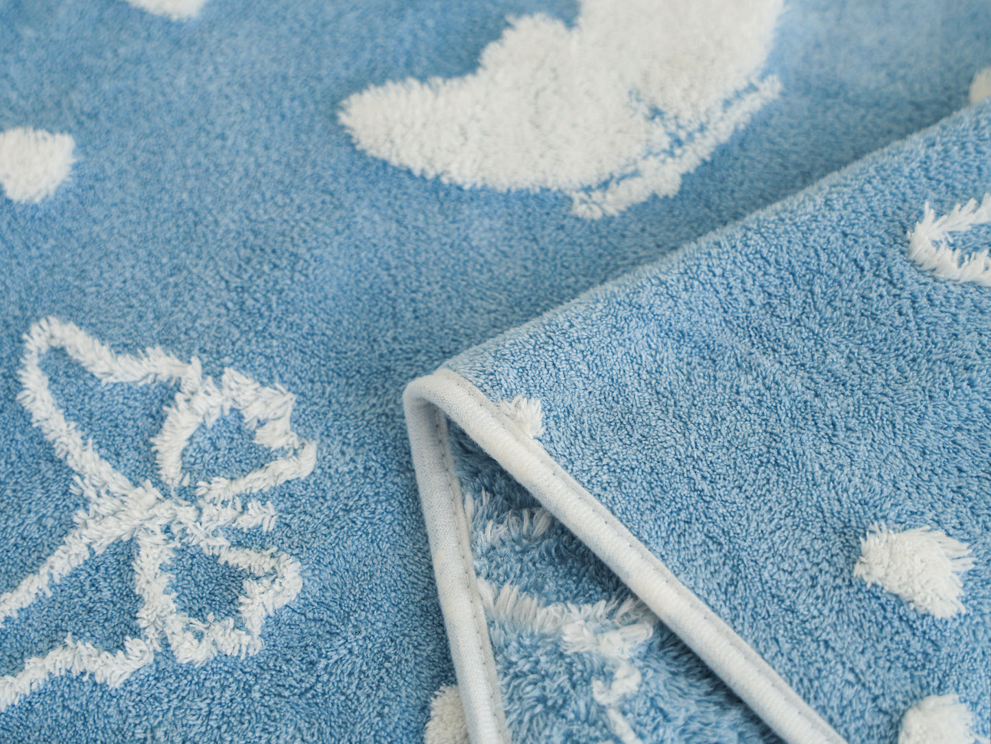 Jacquard with high and low hair towel—butterfly