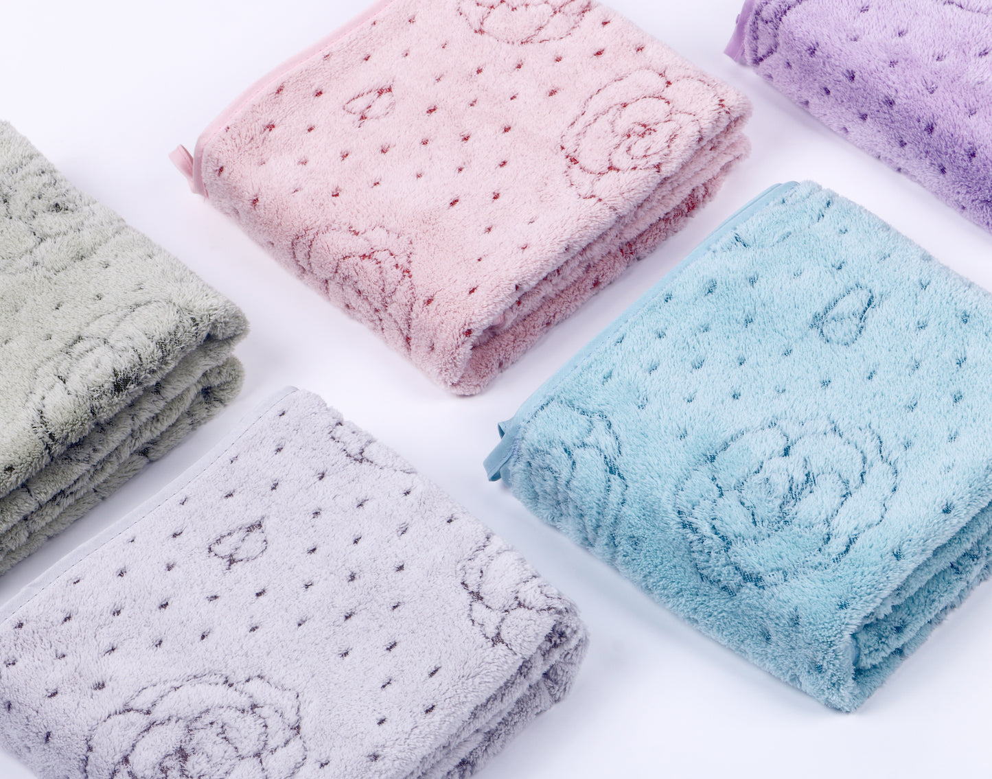 Strawberry grains （Hollowed-out）towel