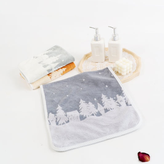 Two-color jacquard with high and low hair bathtowel