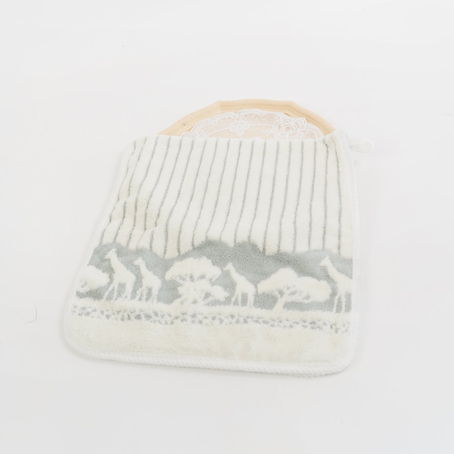 Two-color jacquard with high and low hair bathtowel