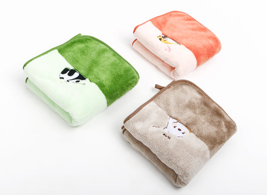 Cute pet towel